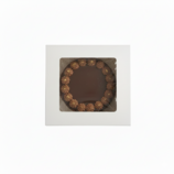 Cake box with cake and Window Top view no directional