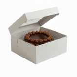 no direction Cake box open box with window white BG