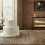 2 story cake on the pad