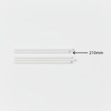 5 straws white indicating 210 mm