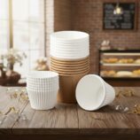 Cup Silver and White