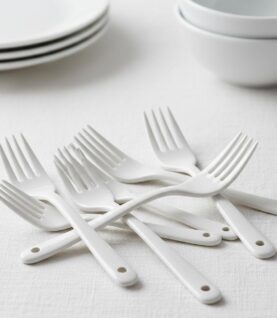 White Plastic Forks