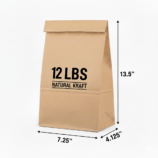 Kraft Paper Bag 12lbs 7-25--4-125--13-5