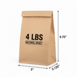 Kraft Paper Bag 4lbs 5--3-125--9-75