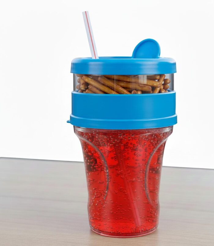 Snack and Drink Cup Plastic Set 7 inche filled